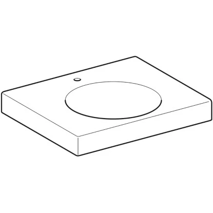 Geberit Waschbecken Preciosa II 60 Cm Weiß Mit Ablagefläche 5 Geberit Waschbecken Preciosa II 60 Cm Weiß Mit Ablagefläche – Bild 3