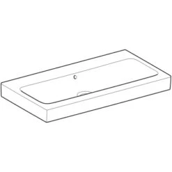 Geberit Waschbecken ICon 90 Cm Weiß Mit Überlauf -Geschäft Für Duschzubehör 4123 124093000 Perspective