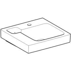 Geberit Waschbecken ICon 50 Cm Mit Dekoschale Links -Geschäft Für Duschzubehör 4123 124150000 Perspective