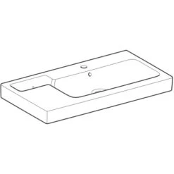 Geberit Waschbecken ICon 90 Cm Weiß Mit Ablage -Geschäft Für Duschzubehör 4123 124195000 Perspective