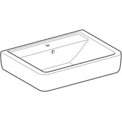 Geberit Aufsatzwaschbecken Renova Plan 65 Cm Weiß -Geschäft Für Duschzubehör 4123 225165000 Perspective