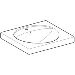 Geberit Waschbecken Preciosa 60 Cm KeraTect-Beschichtung -Geschäft Für Duschzubehör 4123 253200600 Perspective