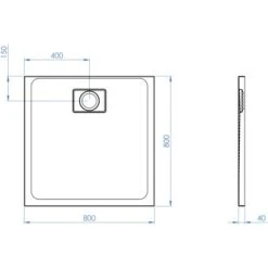 Ottofond Duschwanne Pearl 80 Cm X 80 Cm Weiß -Geschäft Für Duschzubehör 416352 3209 Pearl800x800 5