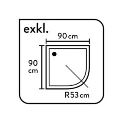 Baliv Duschkabine DUK-90.50R 90 Cm X 90 Cm Chrom 18 Baliv Duschkabine DUK-90.50R 90 Cm X 90 Cm Chrom -Geschäft Für Duschzubehör 4250312107805 WEB03 270521
