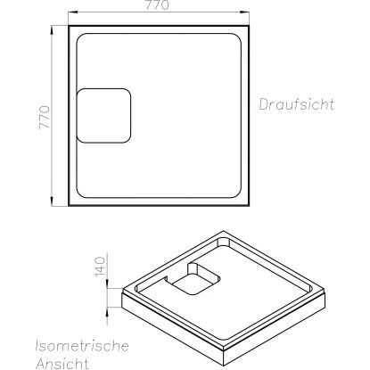 Ottofond Wannenträger Pearl 80 Cm X 80 Cm 4 Ottofond Wannenträger Pearl 80 Cm X 80 Cm – Bild 2