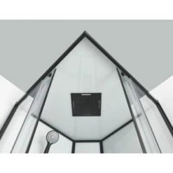 Sanotechnik Komplettduschkabine Sky 2 CL74 Schwarz -Geschäft Für Duschzubehör 447531 4633 3