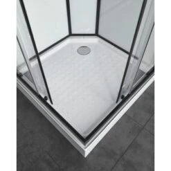 Sanotechnik Komplettduschkabine Sky 2 CL74 Schwarz -Geschäft Für Duschzubehör 447531 4633 4