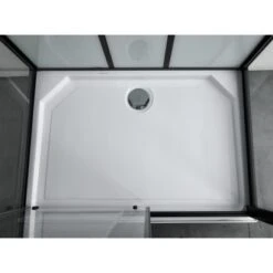 Sanotechnik Komplettduschkabine Sky 3 CL75 Schwarz -Geschäft Für Duschzubehör 447532 4633 4