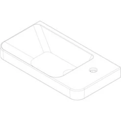 Fackelmann Keramik-Waschbecken 55 Cm Milano Weiß -Geschäft Für Duschzubehör 480520 3254 4