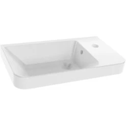 Fackelmann Keramik-Waschbecken 55 Cm Milano Weiß -Geschäft Für Duschzubehör 480520 3254 5