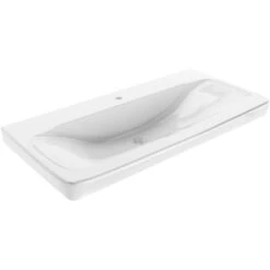 Fackelmann Keramik-Waschbecken 88,5 Cm Milano Weiß -Geschäft Für Duschzubehör 480522 3254 10