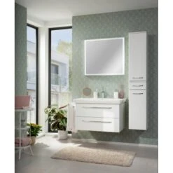 Fackelmann Keramik-Waschbecken 88,5 Cm Milano Weiß -Geschäft Für Duschzubehör 480522 3254 4