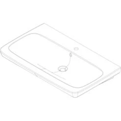 Fackelmann Keramik-Waschbecken 88,5 Cm Milano Weiß -Geschäft Für Duschzubehör 480522 3254 9