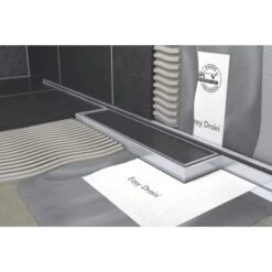 ESS Easy Drain Duschrinne M-Line 80 Cm Komplettset Sperrwasserhöhe 30 Mm -Geschäft Für Duschzubehör 4849352 4849527 4849659 b2