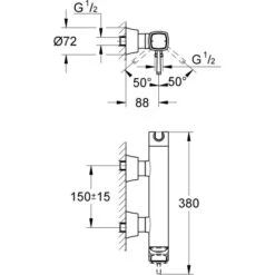 Grohe Einhand-Brausebatterie Grandera DN 15 -Geschäft Für Duschzubehör 487646 4520 2
