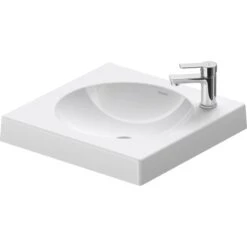 Duravit Aufsatzwaschbecken Architec 50 Cm Weiß Geschliffen Mit Hahnloch Rechts