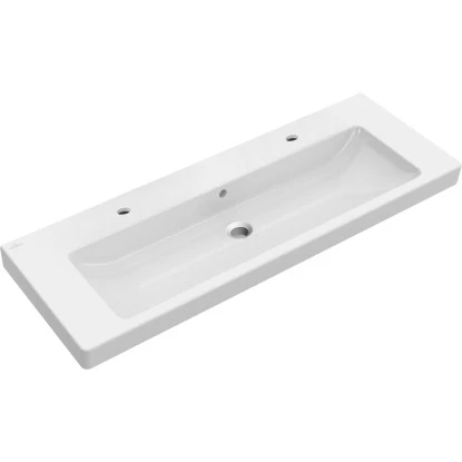 Villeroy & Boch Doppelwaschbecken Subway 2.0 130 Cm Alpinweiß CeramicPlus 4 Villeroy & Boch Doppelwaschbecken Subway 2.0 130 Cm Alpinweiß CeramicPlus – Bild 2