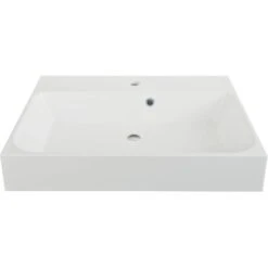 AquaSu CuVa Multifunktions-Waschbecken 60 Cm Weiß