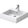 Duravit Waschbecken Vero 50 Cm Weiß WonderGliss Mit Überlauf + 1 Hahnloch -Geschäft Für Duschzubehör 500680 4545000001 2438 1