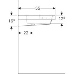 Geberit Waschbecken Bambini Mit Schwammbecken 60 Cm KeraTect -Geschäft Für Duschzubehör 516968 4123 das 514602 5