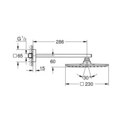 Grohe Kopfbrausenset Rainshower Allure 230 Chrom Brausearm 286 Mm 5 Grohe Kopfbrausenset Rainshower Allure 230 Chrom Brausearm 286 Mm -Geschäft Für Duschzubehör 518482 4520 1894336