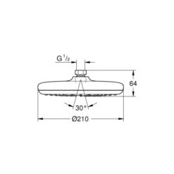 Grohe Kopfbrause Tempesta 210 Chrom Mit EcoJoy 5 Grohe Kopfbrause Tempesta 210 Chrom Mit EcoJoy -Geschäft Für Duschzubehör 518539 4520 2072186