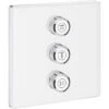 Grohe 3-fach Unterputzventil Grohtherm SmartControl Moon White Eckig -Geschäft Für Duschzubehör 528825 4520 29158LS0