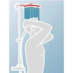 Schulte DuschMaster Rain Mit Einhebelmischer Rund BlackStyle -Geschäft Für Duschzubehör 577661 2053 8