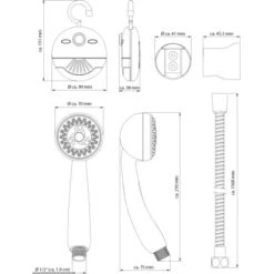 Schütte Handbrause-Set Shower & Swing Mit Duschradio Chrom 7 Schütte Handbrause-Set Shower & Swing Mit Duschradio Chrom -Geschäft Für Duschzubehör 59 4007111702416 Zeichnung