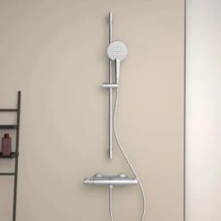 Ideal Standard Brausethermostat Ceratherm T50 Aufputz Mit Ablage Chrom -Geschäft Für Duschzubehör 611782 3049 4