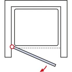 Schulte ExpressPlus Drehtür In Nische Garant Alu Natur Rechts 200x100cm -Geschäft Für Duschzubehör 63368 2053 4060991056079 6