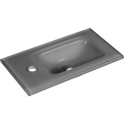 Fackelmann Glas-Waschbecken Für Gäste-WC 45 Cm Grau -Geschäft Für Duschzubehör 66 3254 82407 glasbecken 2