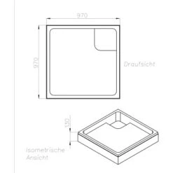 Ottofond Wannenträger Aruba 100 Cm X 100 Cm -Geschäft Für Duschzubehör 674974 3209 2