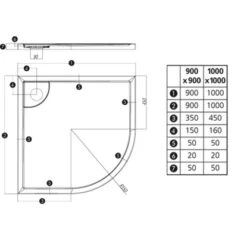 Duschwanne Fashion-VK 100 Cm X 100 Cm -Geschäft Für Duschzubehör 675078 3209 3