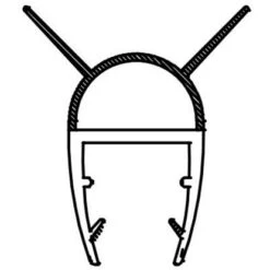 Dichtleiste Für Duschkabinen 2er-Set 8 Mm Glasstärke -Geschäft Für Duschzubehör 702407 4633 4