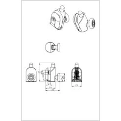 Einzelrolle Für Duschkabinen 4er-Set 4-5 Mm Glasstärke -Geschäft Für Duschzubehör 702414 4633 2