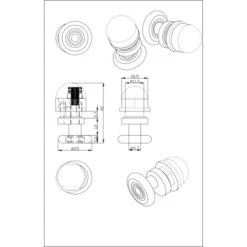 Einzelrolle Für Duschkabinen 4er-Set 4 Mm Glasstärke -Geschäft Für Duschzubehör 702422 4633 3