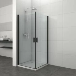 Sanotechnik Schwenktür EliteT80B Schwarz -Geschäft Für Duschzubehör 70 4633 Schwenktuer T80B 1