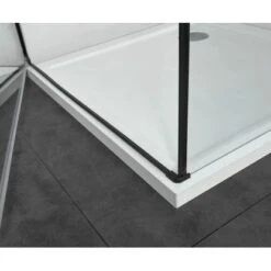 Sanotechnik Schwenktür EliteT80B Schwarz -Geschäft Für Duschzubehör 70 4633 Schwenktuer T80B 5