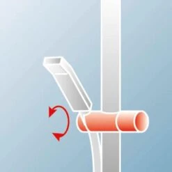 Schulte Duschbrausen-Set Square Mit Thermostat Chrom -Geschäft Für Duschzubehör 71 D9617 DBSetschwenkbar 4