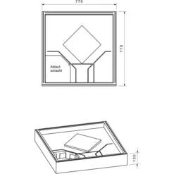 Duschwannenträger Für Ottofond Q 80 Cm X 80 Cm -Geschäft Für Duschzubehör 765739 4034 17014445 2