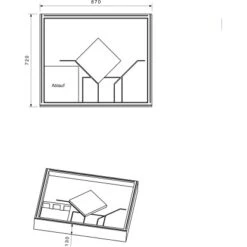 Duschwannenträger Für Ottofond Aruba 90 Cm X 75cm -Geschäft Für Duschzubehör 765740 4034 17014446 2