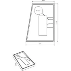 Duschwannenträger Für Ottofond Eclipse Links 120 Cm -Geschäft Für Duschzubehör 765830 4034 17014456 2