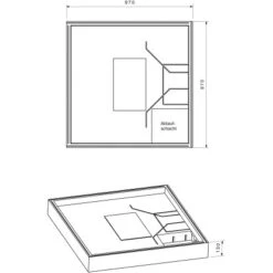 Duschwannenträger Für Ottofond Aruba 100 Cm X 100 Cm -Geschäft Für Duschzubehör 765879 4034 17014475 2