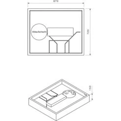 Duschwannenträger Für Ottofond Plateau 90 Cm X 75 Cm -Geschäft Für Duschzubehör 765896 4034 17014488 2