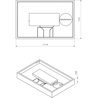 Duschwannenträger Für Ottofond Plateau 120 Cm X 80 Cm 4 Duschwannenträger Für Ottofond Plateau 120 Cm X 80 Cm – Bild 2