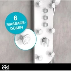 Eisl Duschpaneel Karibik 3 In 1 Mit Regendusche Sechs Massagedüsen Weiß -Geschäft Für Duschzubehör 7663628 2759 9
