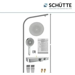 Schütte Duschset Samoa Rain Mit Thermostatarmatur Glasablage Chrom Hellgrau -Geschäft Für Duschzubehör 7663743 2759 6