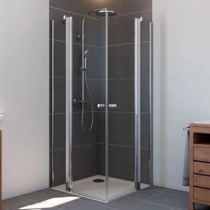 Breuer Eckeinstieg Drehtür Elana 6 Silber Matt Klarglas 90 X 90 Cm 3 Breuer Eckeinstieg Drehtür Elana 6 Silber Matt Klarglas 90 X 90 Cm