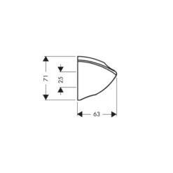 Hansgrohe Brausehalter Porter C Chrom -Geschäft Für Duschzubehör 770174 2744 2